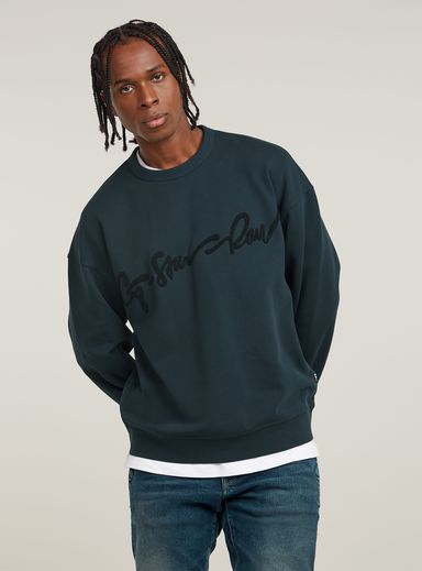 Sudadera Chenille G-Script Loose